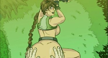 Hombre barbudo tatuado folla duro por el culo puta sucia